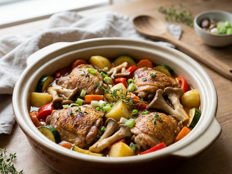 Chicken Stew with Vegetables and Potatoes