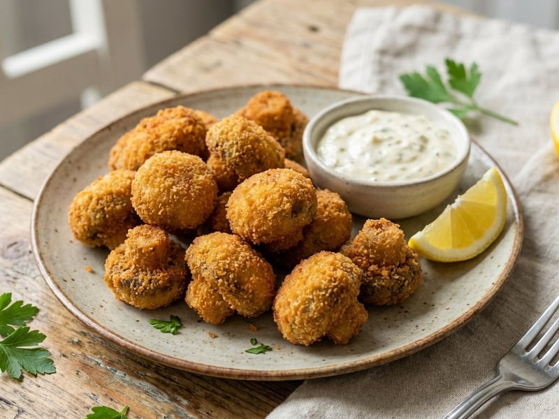 Baked Mushrooms | Crispy & Golden Brown