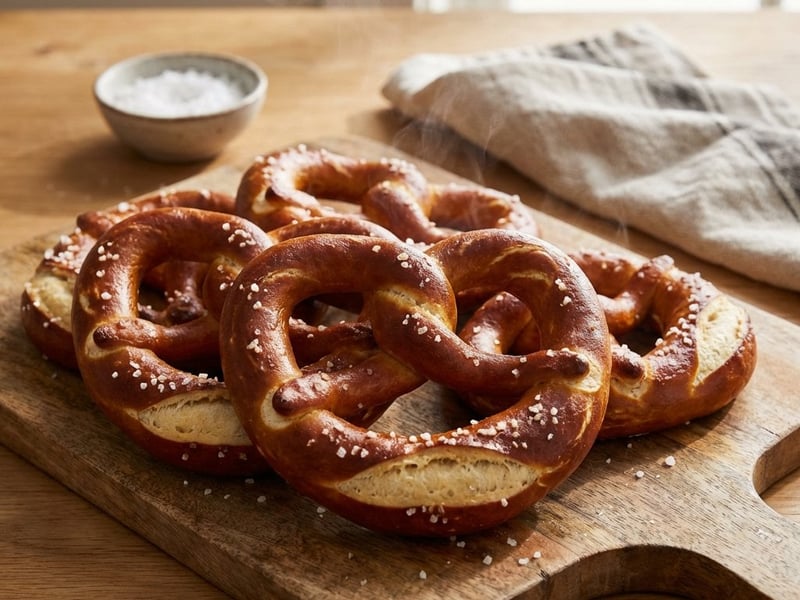 Homemade Lye Pretzels | Crispy outside, fluffy inside