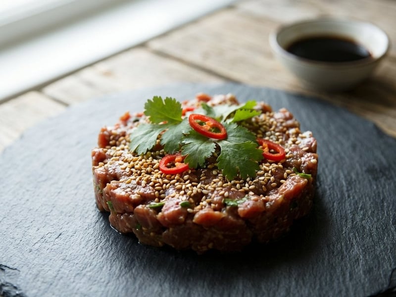 Asian Beef Tartare | Spicy Appetizer