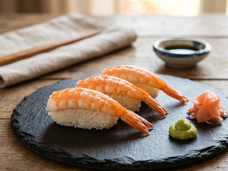 Ebi Nigiri - Sushi mit Garnelen