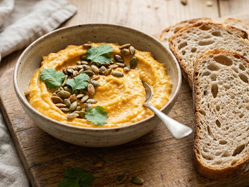 Pumpkin Quark Spread with Coriander