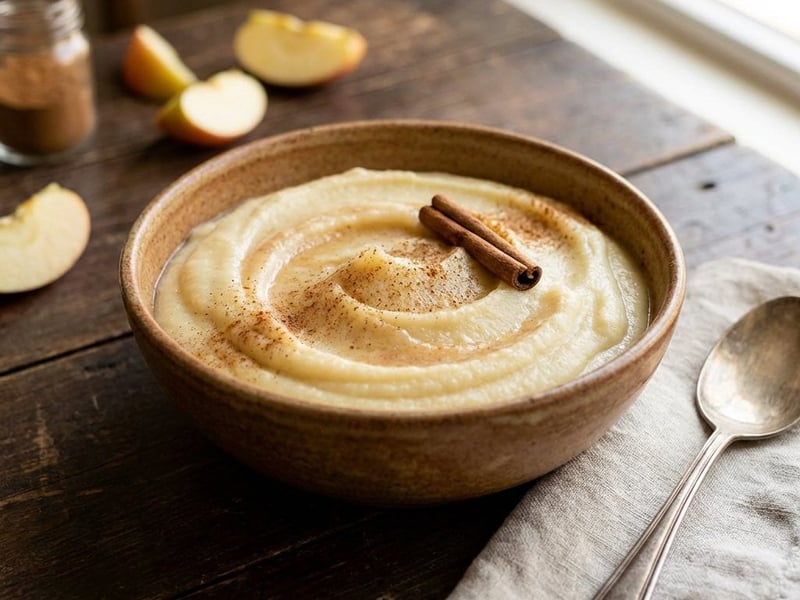 Cremiges Pastinakenpüree mit Apfel & Zimt