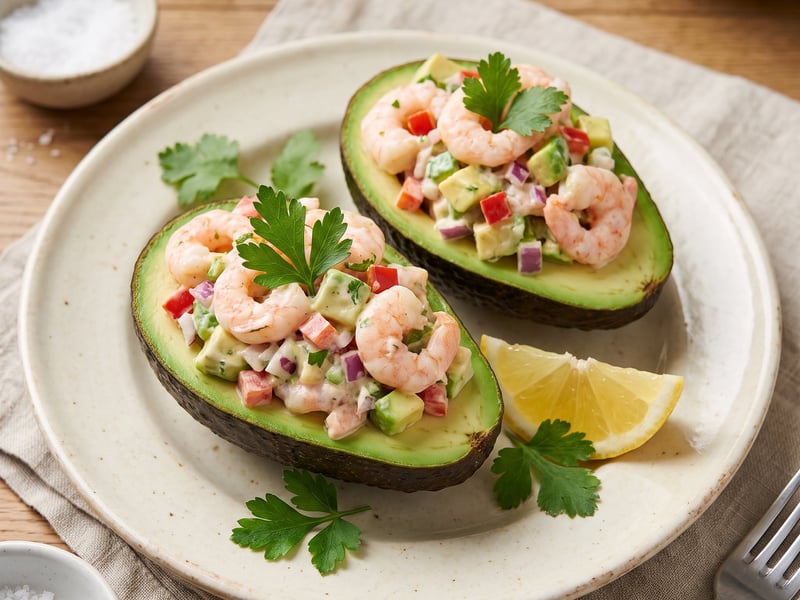 Shrimp Salat mit Avocado