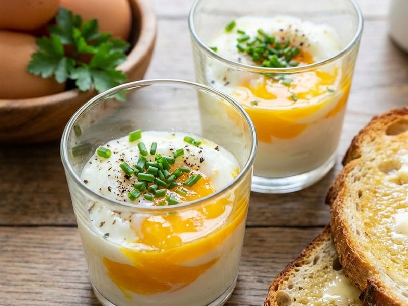 Eier im Glas | Das perfekte Frühstücksei