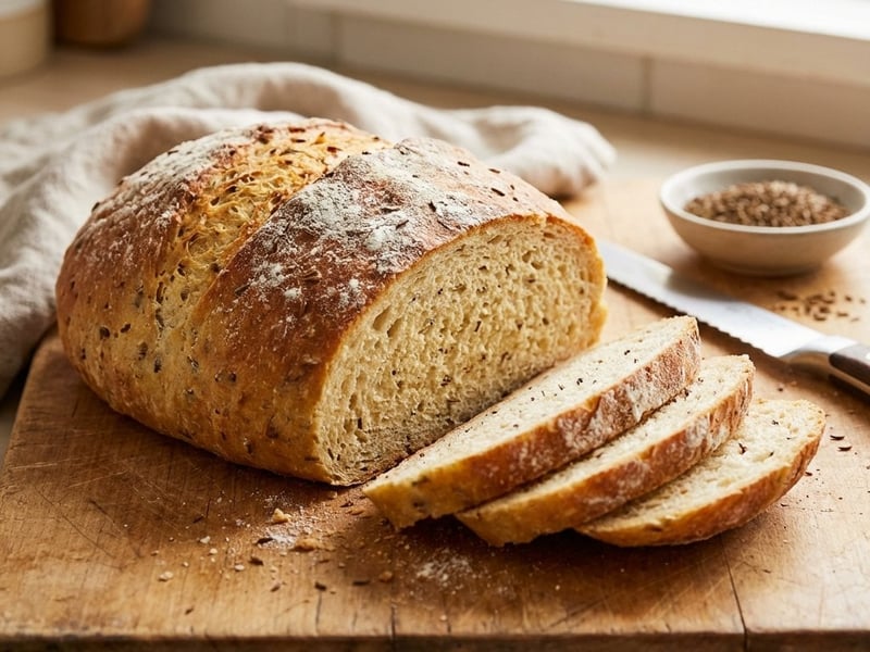 Saftiges Buttermilchbrot mit Kümmel