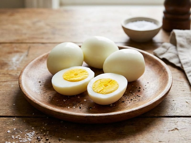 Perfekte hartgekochte Eier