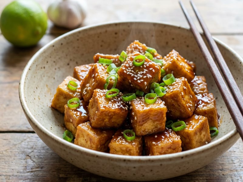 Crispy Sticky Tofu