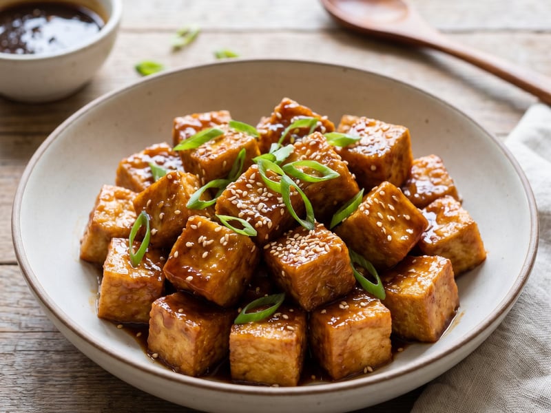 Crispy Sticky Tofu