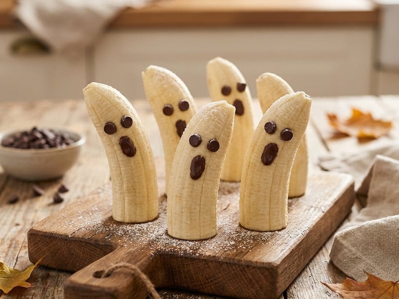 Banana Ghosts | The Quick Halloween Snack