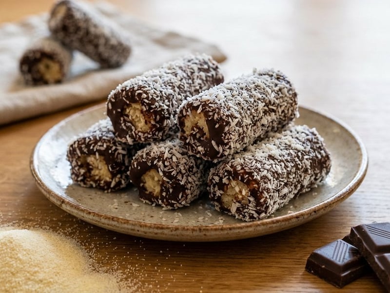 Kokosstangerl mit Schokolade | Ohne Backen