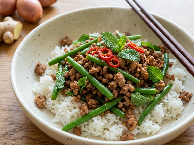 Vietnamese Minced Meat with Green Beans