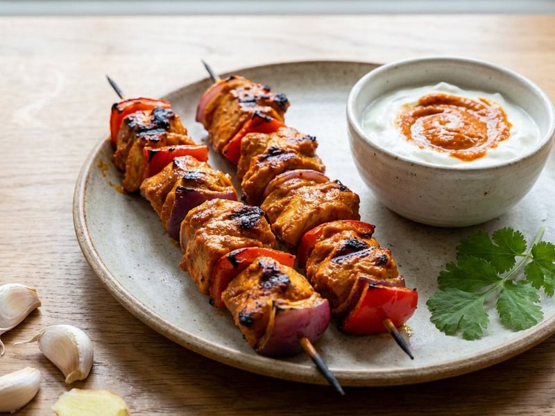 Chicken Tikka Masala Skewers | Indian Delight