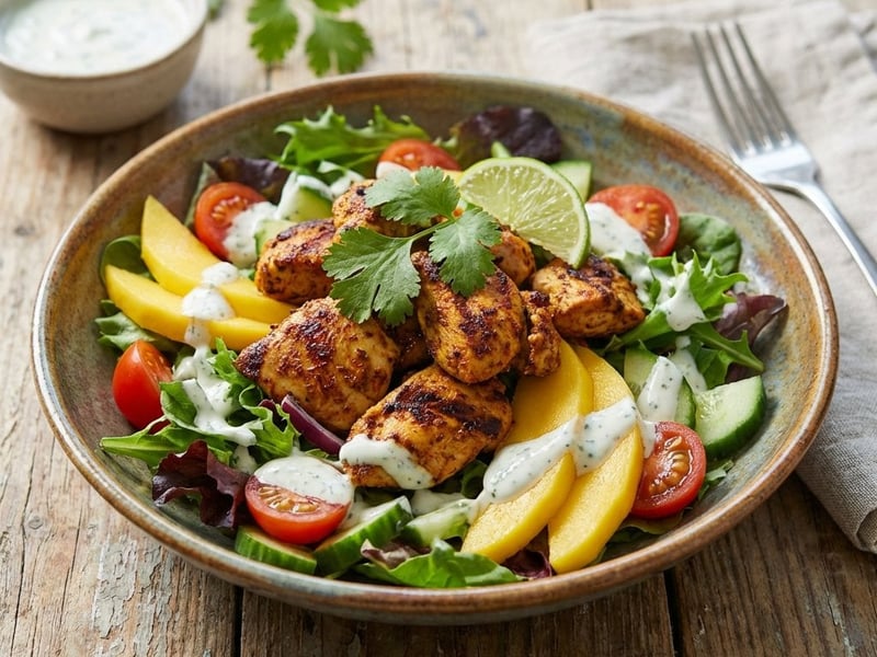 Tandoori Chicken Salad with Mango