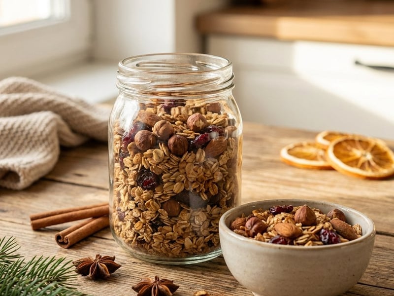 Christmas Granola | Crispy Gingerbread Breakfast