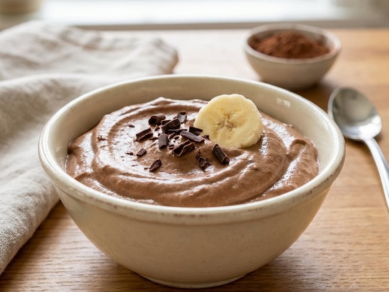 Banana Chocolate Mousse with Avocado
