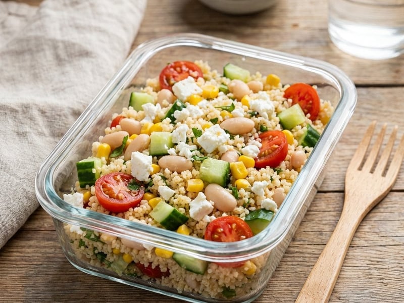 Couscous-Salat für die Lunchbox