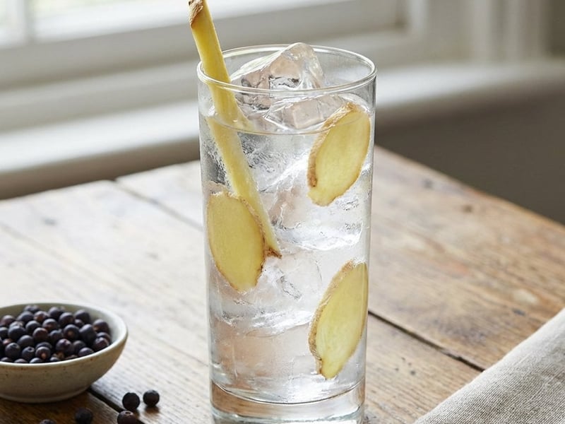 Roku & Tonic with Fresh Ginger