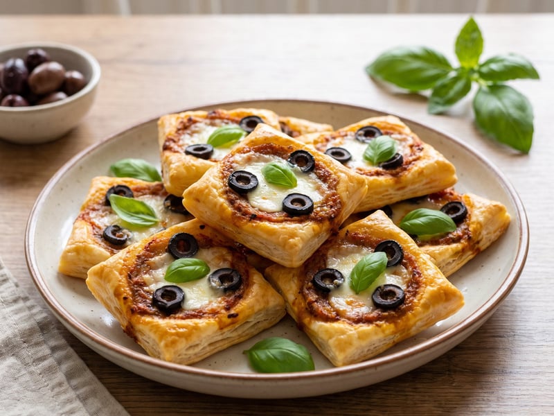Mini Puff Pastry Pizza