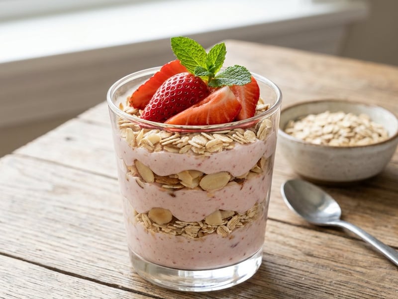 Fruity Strawberry Quark Parfait