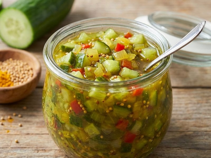 Homemade Cucumber Relish | Sweet-Sour & Crunchy