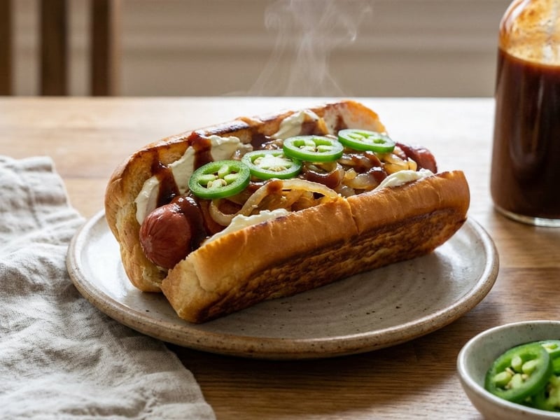 Seattle Hot Dog with Cream Cheese & Onions
