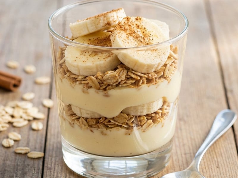 Cremiges Bananen-Parfait