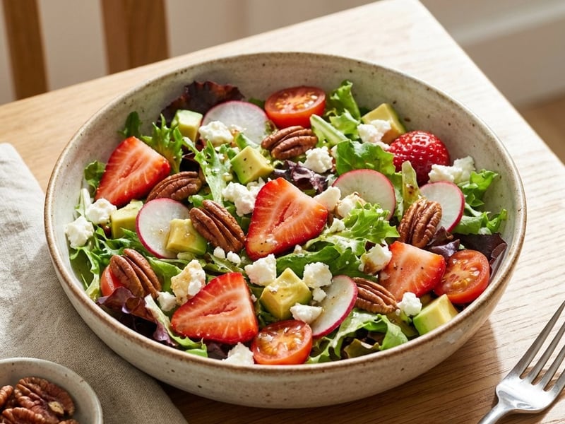 Strawberry Salad with Feta and Avocado