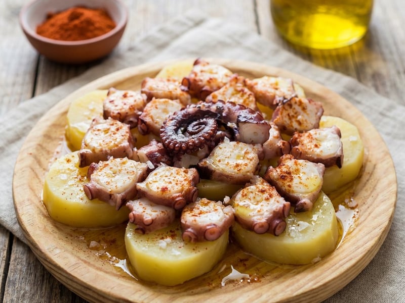 Galicischer Oktopus mit Erdäpfeln | Pulpo a la Gallega