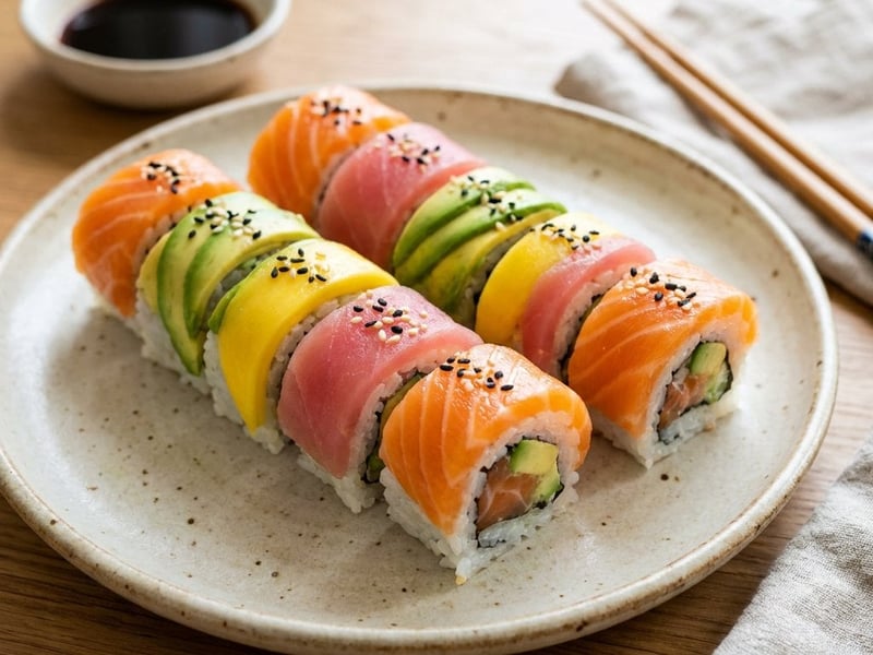 Rainbow Sushi Roll