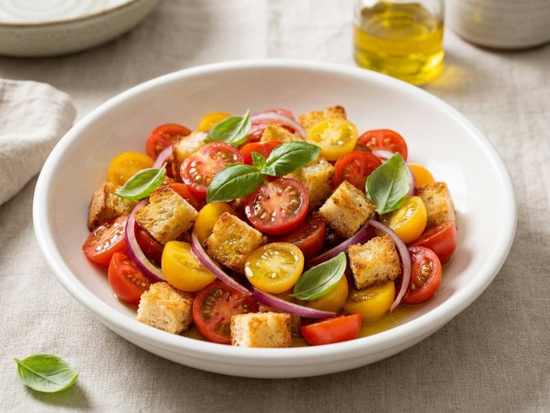 Panzanella Salad | Knuspriger italienischer Brotsalat