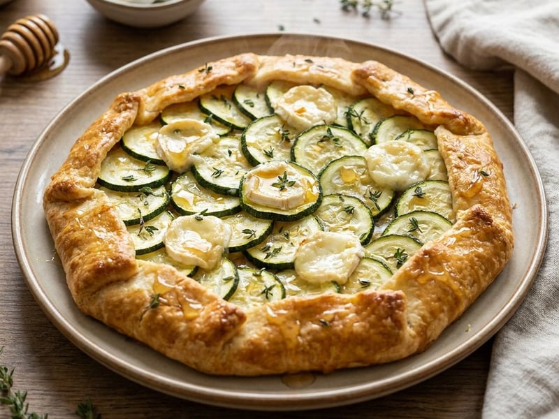 Zucchini & Goat Cheese Galette | Crispy from the Oven