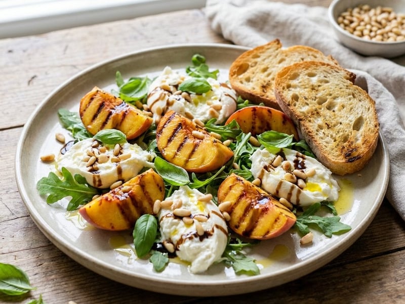 Gegrillter Pfirsich-Burrata-Salat | Sommer-Klassiker