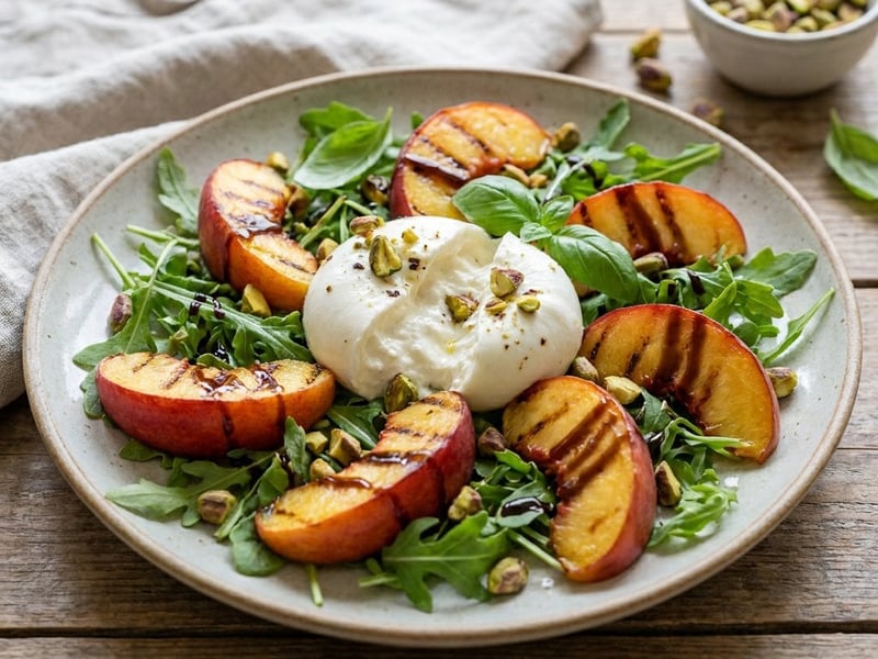 Gegrillte Nektarinen & Burrata | Schnelle Sommerküche