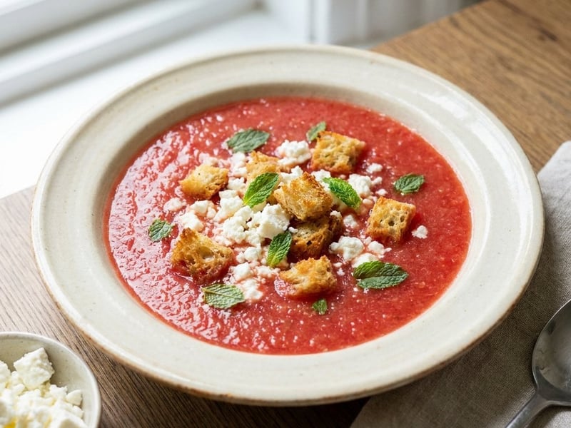 Fruity Melon Gazpacho | Crispy from the Oven