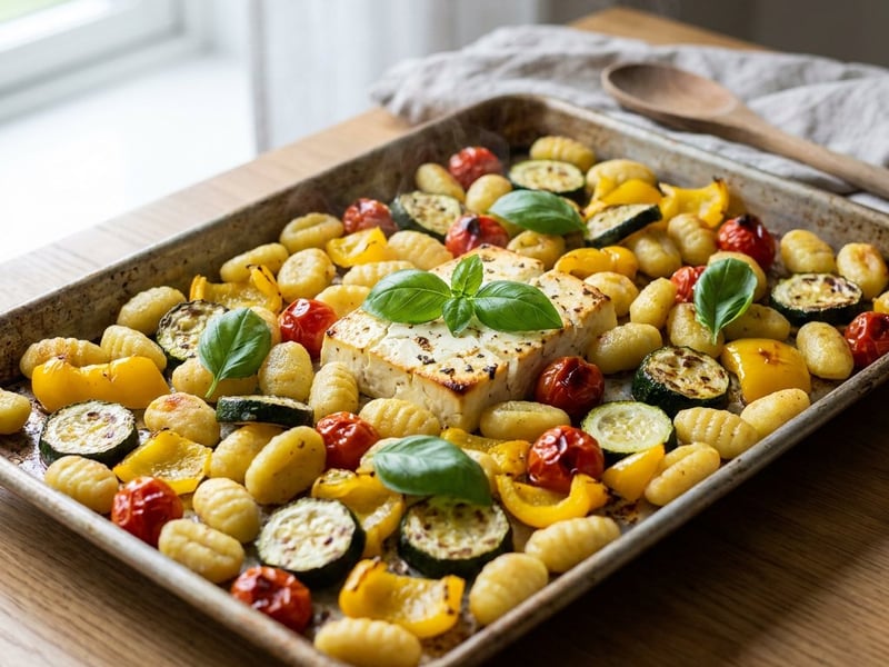 Crispy Sheet-Pan Gnocchi with Feta | Quick Summer Dish