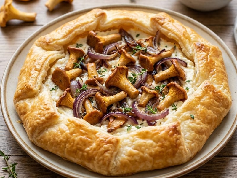 Summery Chanterelle Galette | From the Oven