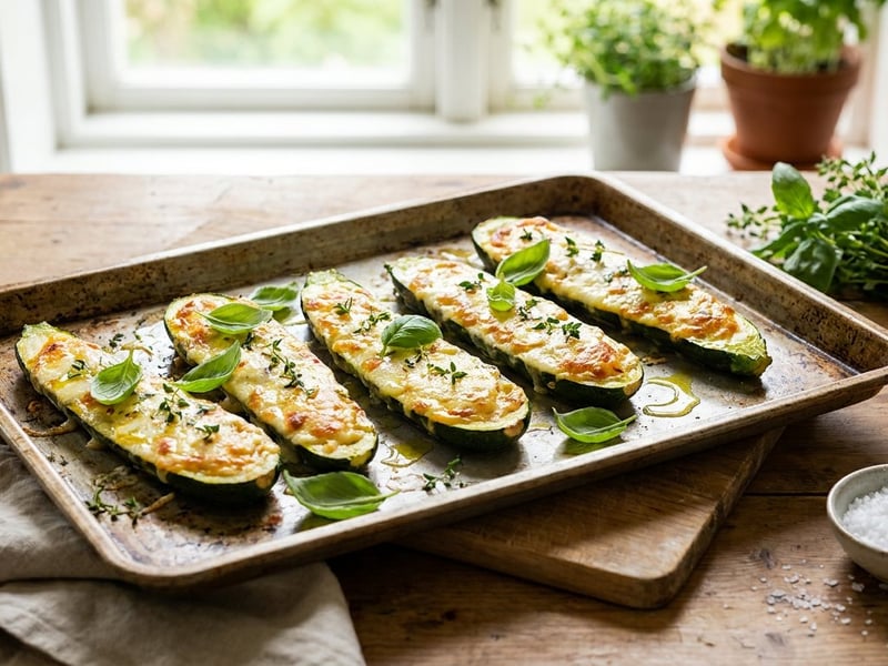 Saftiger Zucchini-Topfen-Auflauf | Schnell aus dem Backrohr