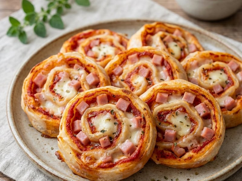 Rice Paper Pizza Pinwheels