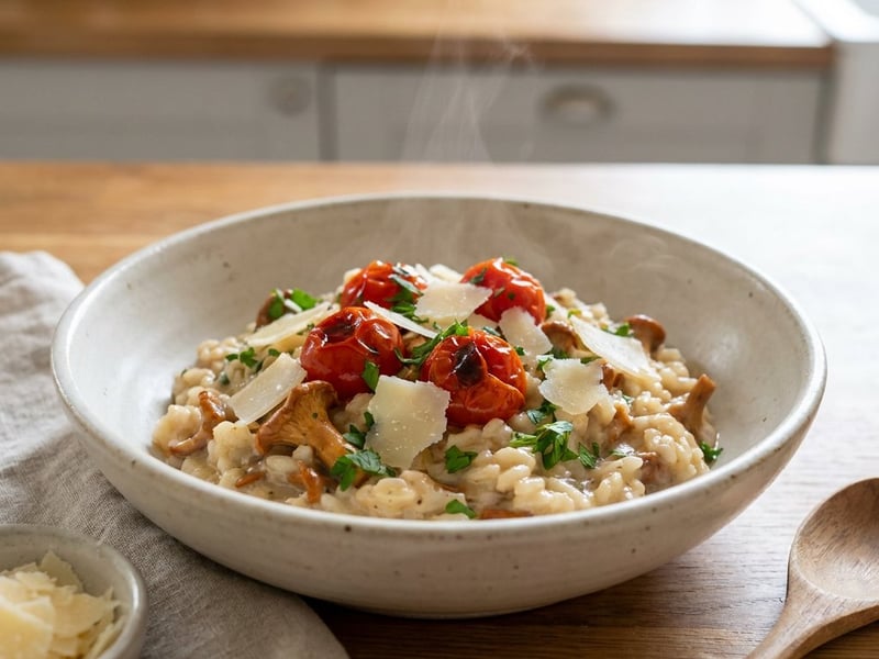 Chanterelle Risotto with Bergkäse | Creamy & Seasonal