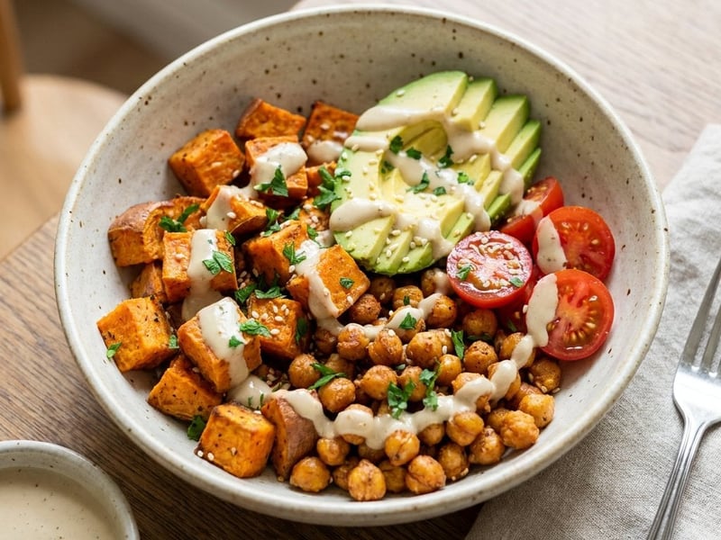 Summery Sweet Potato Bowl | Oven-Baked
