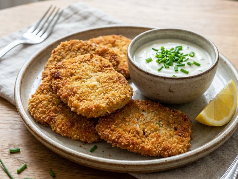 Kohlrabi Schnitzel | Crispy from the Oven