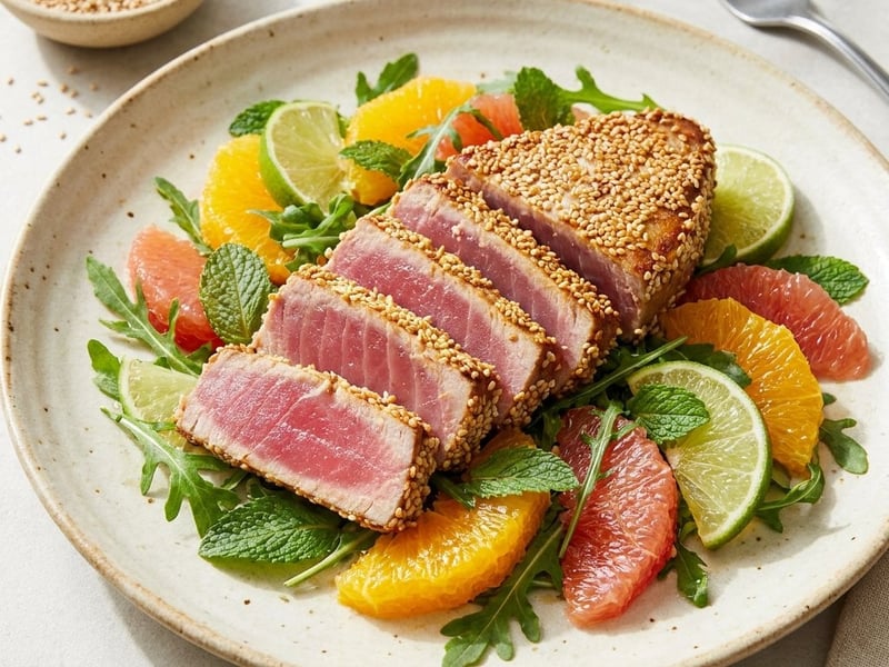 Grilled Tuna with Citrus Salad