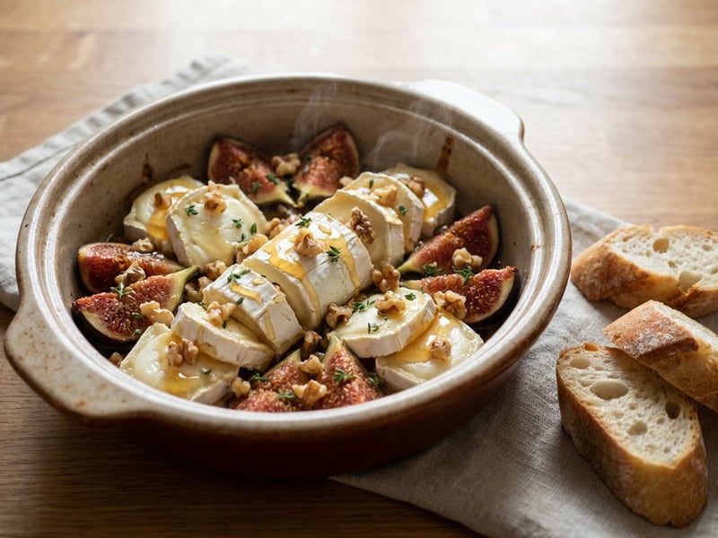 Baked Goat Cheese with Figs & Honey | From the Oven