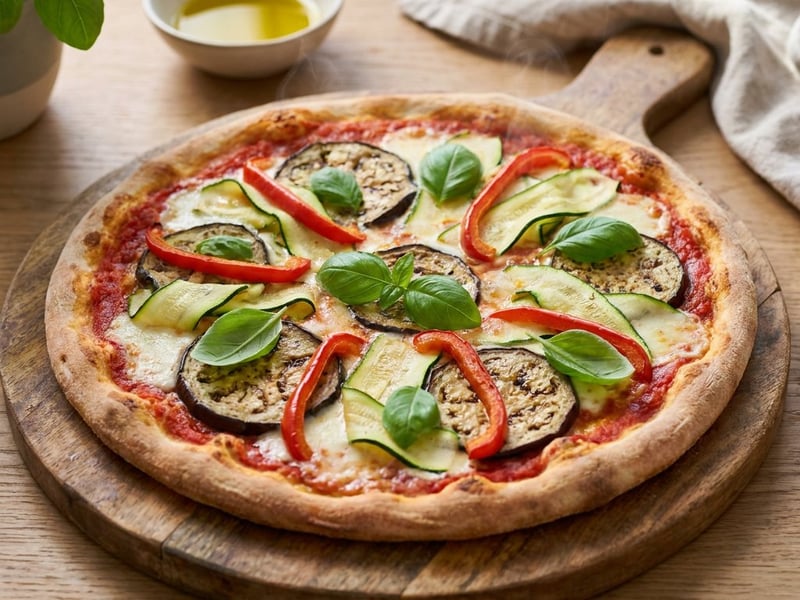 Italian Pizza Ortolana | Crispy with Summer Vegetables