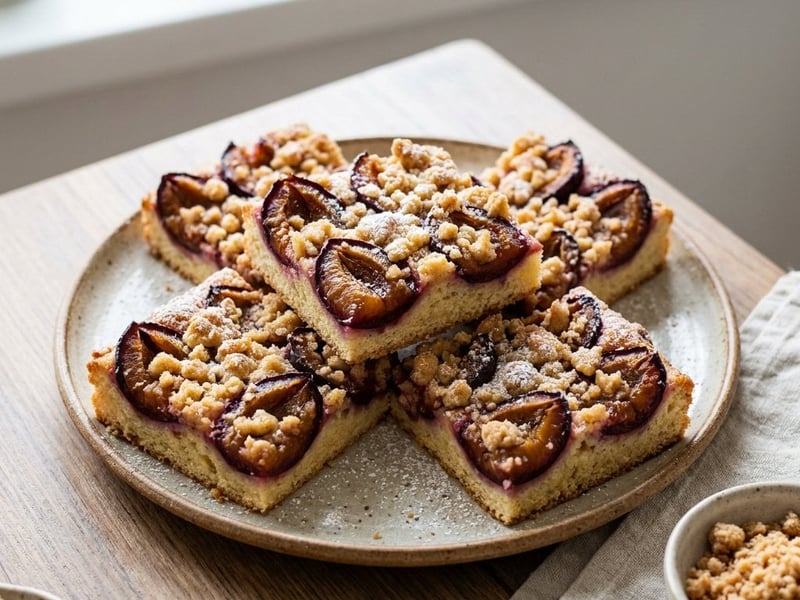Traditional Plum Sheet Cake | Juicy & Cinnamony