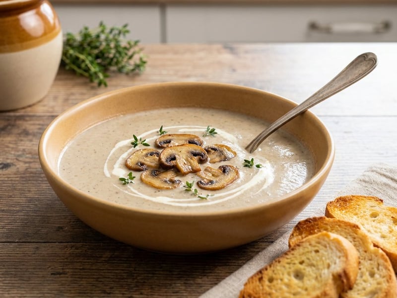 French Mushroom Velouté | Velvety & Aromatic
