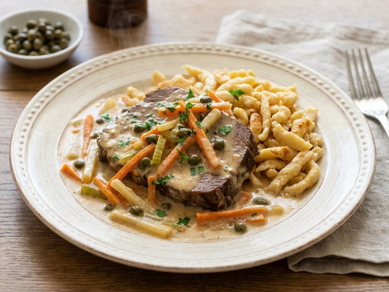 Esterházy-Rostbraten | Klassiker mit Wurzelgemüse