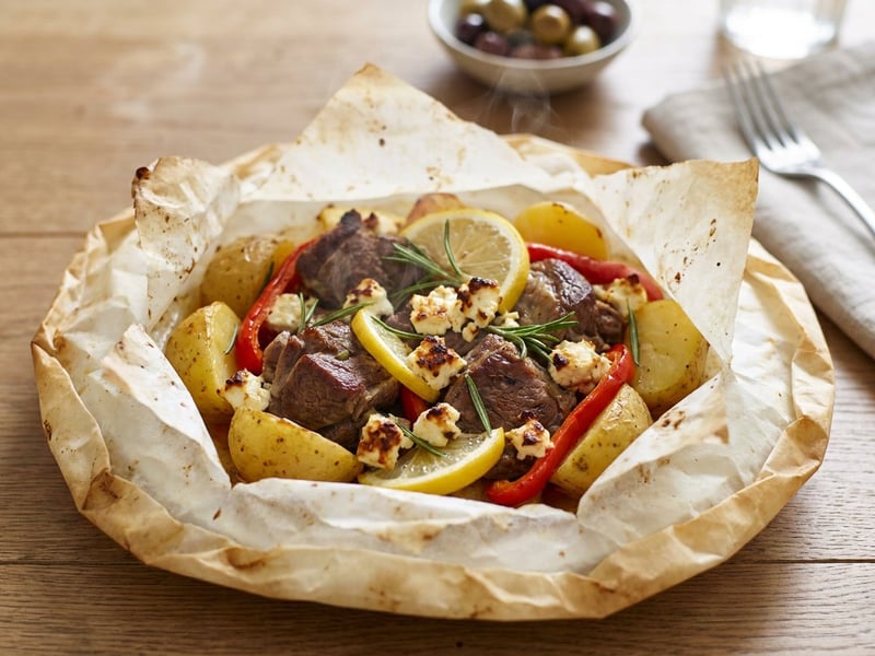 Greek Lamb Kleftiko in Parchment Paper | Tender Oven-Baked Lamb