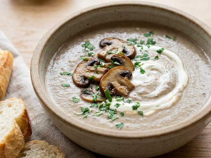 French Mushroom Velouté | Velvety & Refined